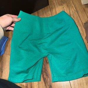 Vibrant Green Women's Athletic Shorts